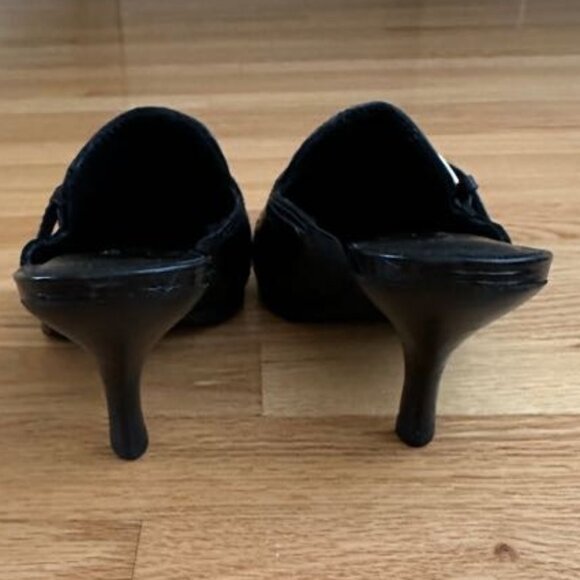 Cole Haan Black Mules with Buckle Detail - Picture 7 of 14